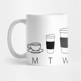 Getting through the week with martini Mug